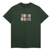 Pass Port Patchwork T-Shirt Forest Green