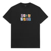 Pass Port Patchwork T-Shirt Black