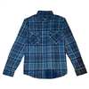 Brixton Bowery L/S Flannel Ocean/Blue Washed Navy