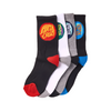 Santa Cruz Bold Shadow Youth Socks 4 Pack Multi