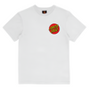 Santa Cruz Youth Classic Dot Chest T-Shirt White