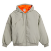 Adidas Shmoofoil Nylon Canvas Jacket Silver Pebble / Collegiate Orange