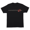 Santa Cruz Godzilla Destroyer Stripes T Shirt Black