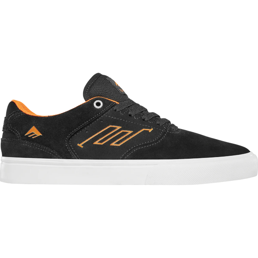 Emerica The Low Vulc Black White Orange The Skateboard Shop